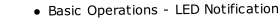Basic Operations - LED Notification