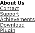 About Us Contact Support Achievements Download Plugin